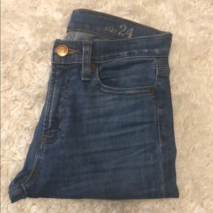 J.Crew Lookout High-rise Crop Jean in Boater Wash